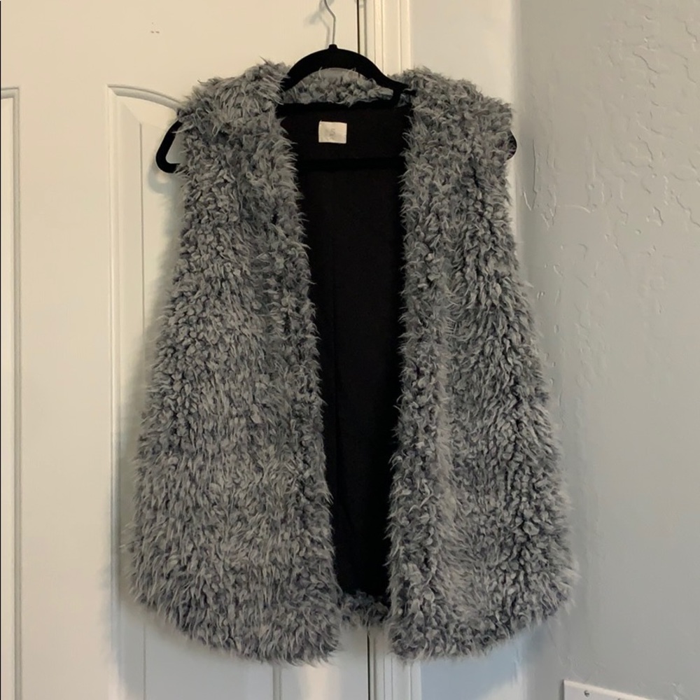 Grey Fur vest
